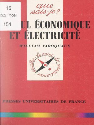 cover image of Calcul économique et électricité